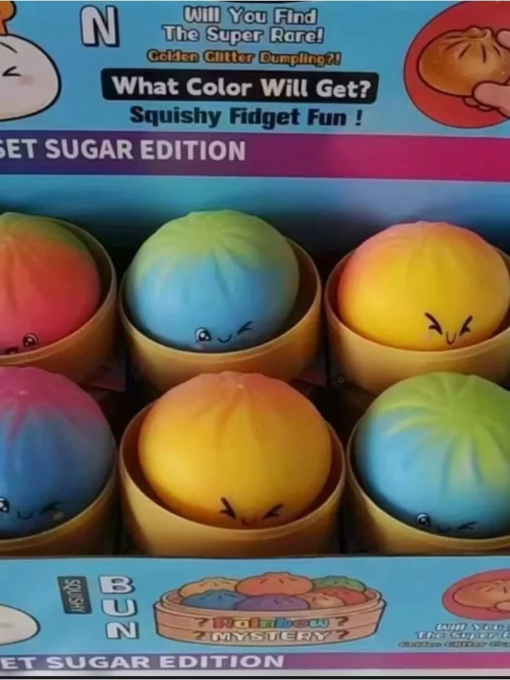 Rainbow Mystery Dumpling Stress Ball - Blind Boxes - 1 Pk